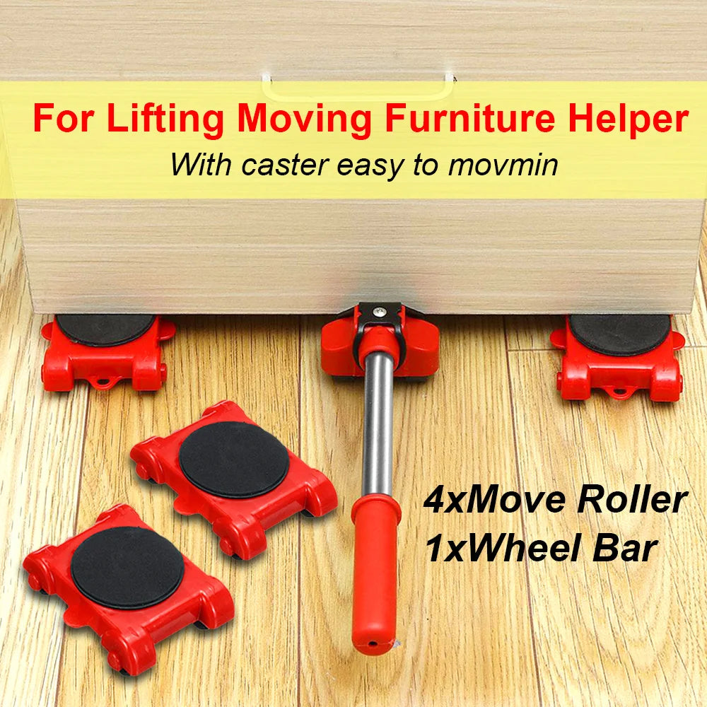Furniture Moving Transport Roller Set (5 Pcs)