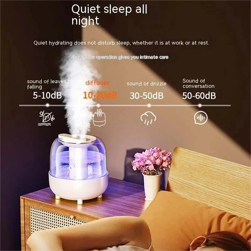 4L Large Capacity Air Humidifier For Bedroom Portable Usb Water