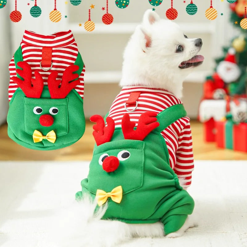 Christmas Pet Dogs Cats Coats Dress Up Costume