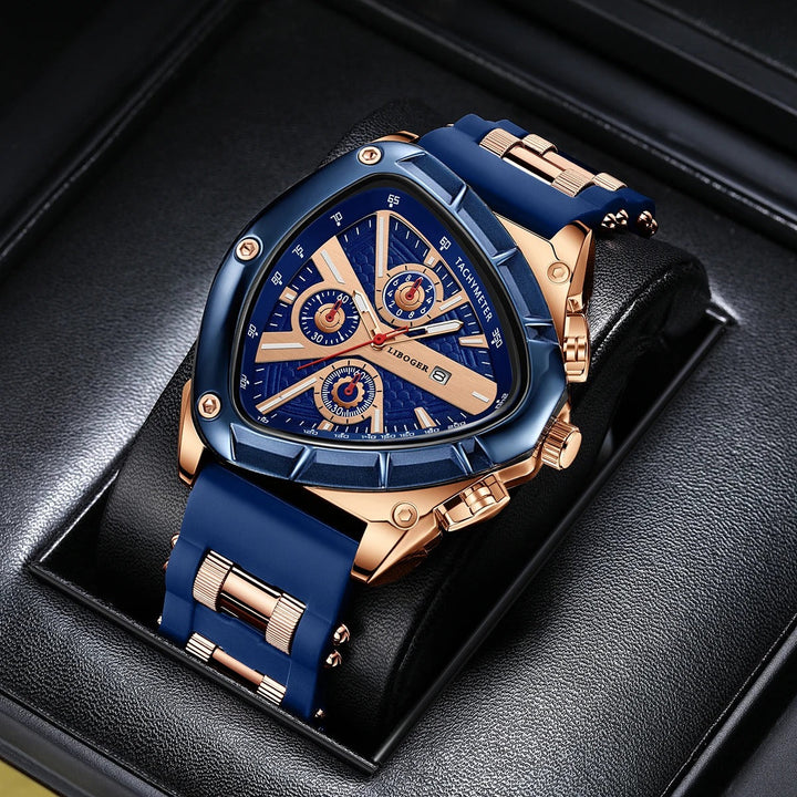 Unique Sports Men Watch High Quality Silicone Strap Auto