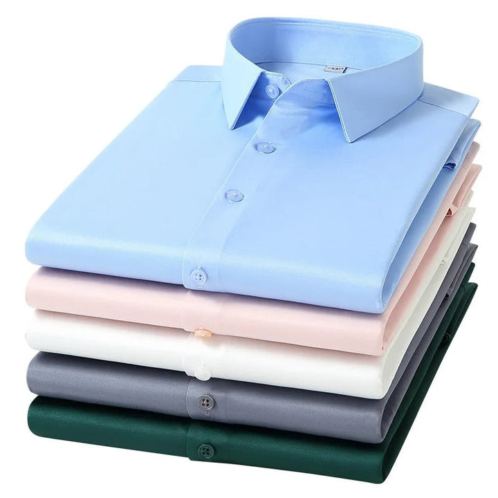 Long Sleeve Dress Shirts For Male Slim Social Business Blouse
