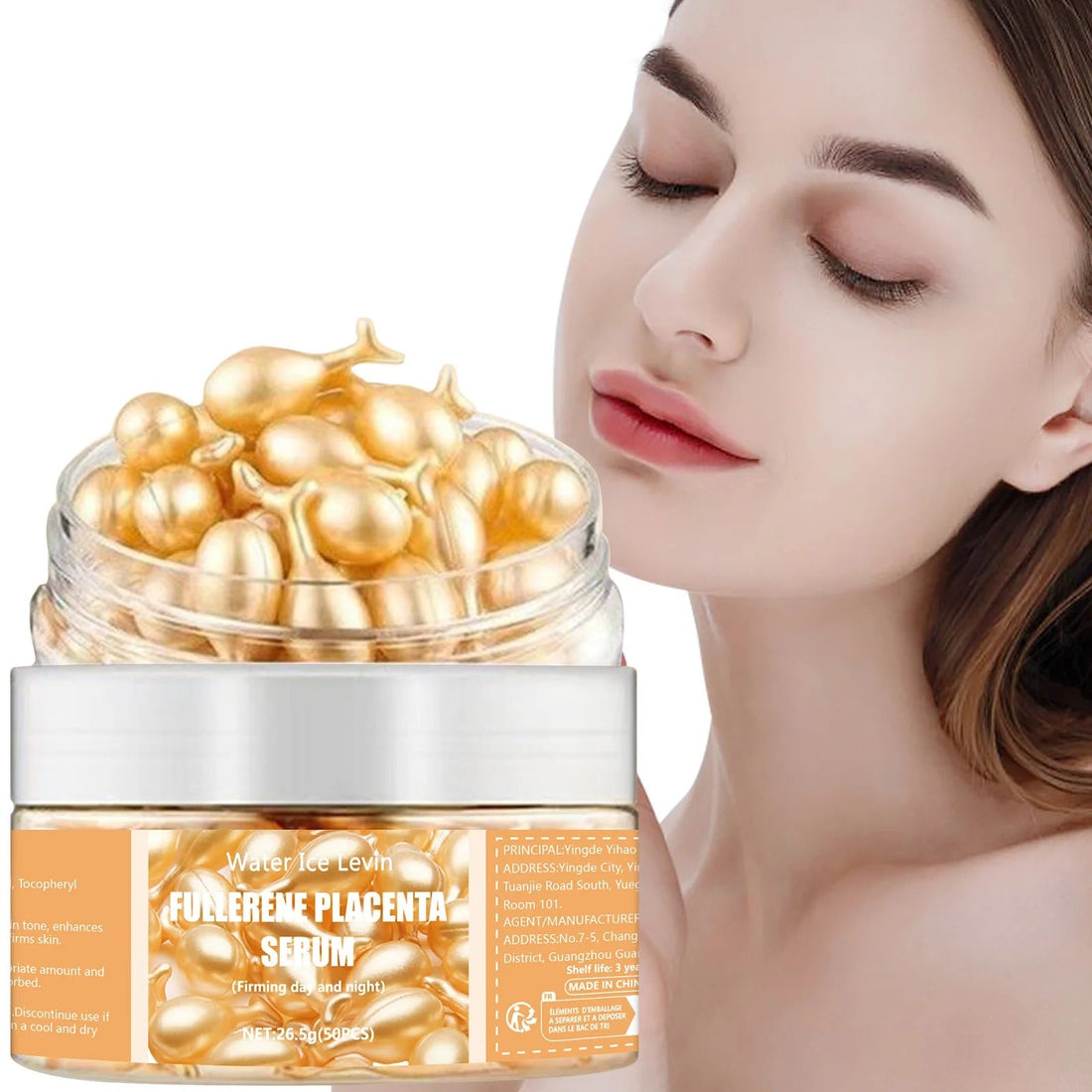 50Pcs Collagen Face Care Capsules Serum Spot Acne