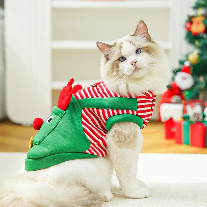 Christmas Pet Dogs Cats Coats Dress Up Costume