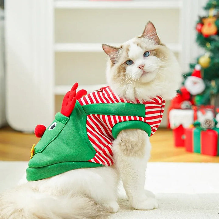 Christmas Pet Dogs Cats Coats Dress Up Costume