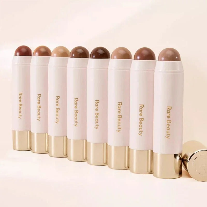 Light Beige Setting Powder With Mirror Bronze Contour Stick