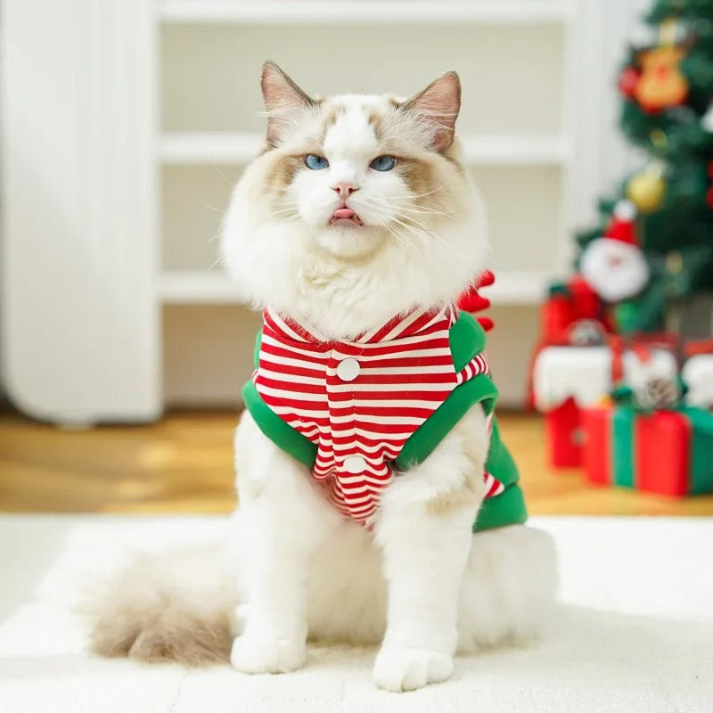 Christmas Pet Dogs Cats Coats Dress Up Costume