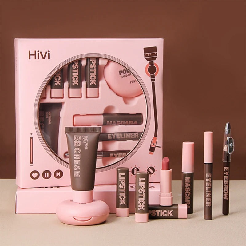 HiVi Makeup Gift Box Powder Glue Record Limited Lipstick