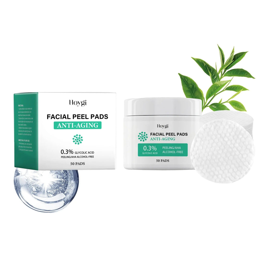 Glycolic Acid Cotton Pads Shrink Pores Blackhead Removal Oil