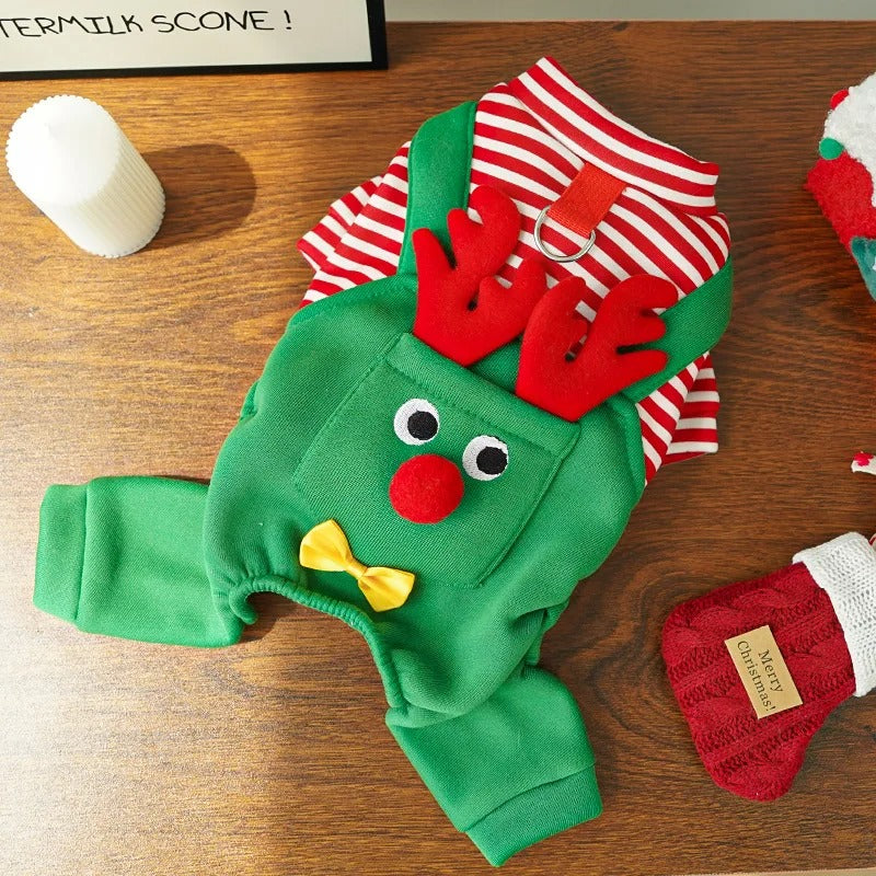 Christmas Pet Dogs Cats Coats Dress Up Costume